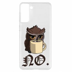 Чехол для Samsung S21+ Owl and coffee - PrintSalon
