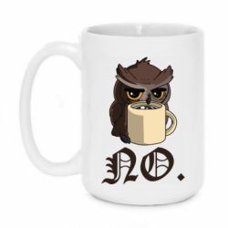 Чашка 420ml Owl and coffee - PrintSalon