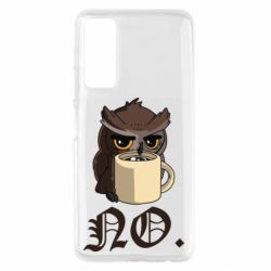 Чехол для Huawei P Smart 2021 Owl and coffee - PrintSalon
