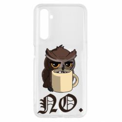 Чехол для Realme 6 Owl and coffee - PrintSalon