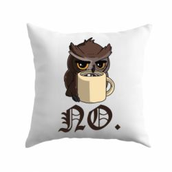 Подушка Owl and coffee - PrintSalon