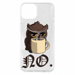 Чехол для iPhone 14 Owl and coffee - PrintSalon