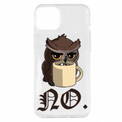 Чехол для iPhone 14 Plus Owl and coffee - PrintSalon