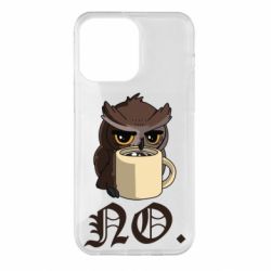 Чехол для iPhone 14 Pro Max Owl and coffee - PrintSalon