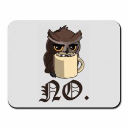 Коврик для мыши Owl and coffee - PrintSalon