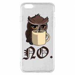 Чехол для iPhone 6 Plus/6S Plus Owl and coffee - PrintSalon