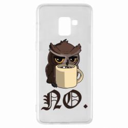 Чехол для Samsung A8+ 2018 Owl and coffee - PrintSalon