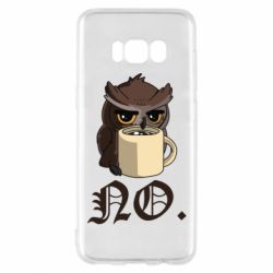 Чехол для Samsung S8 Owl and coffee - PrintSalon