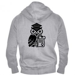 Мужское худи на молнии Owl Lawyer - PrintSalon