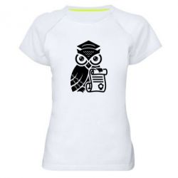 Женская футболка для спорта Owl Lawyer - PrintSalon