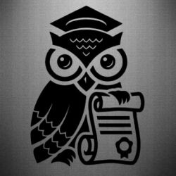 Наклейка Owl Lawyer - PrintSalon