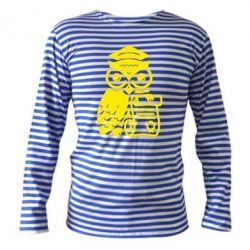 Тельняшка с длинным рукавом Owl Lawyer - PrintSalon