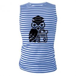 Майка-тельняшка Owl Lawyer - PrintSalon