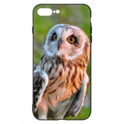 Чохол для iPhone 7 Plus Owl on green field-PrintSalon Чохол для iPhone 7 Plus Owl on green field