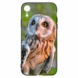Чохол для iPhone XR Owl on green field - PrintSalon