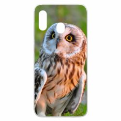 Чохол для Samsung A20 Owl on green field - PrintSalon