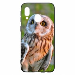Чехол для Samsung A40 Owl on green field