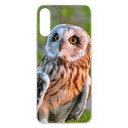 Чохол для Samsung A70 Owl on green field - PrintSalon