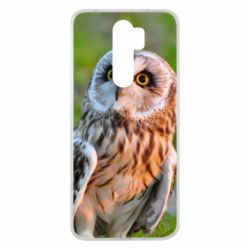 Чохол для Xiaomi Redmi Note 8 Pro Owl on green field - PrintSalon