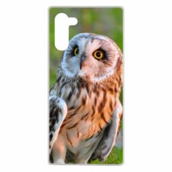Чохол для Samsung Note 10 Owl on green field - PrintSalon