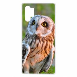 Чохол для Samsung Note 10 Plus Owl on green field - PrintSalon