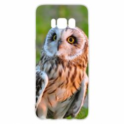 Чохол для Samsung S8 Owl on green field - PrintSalon
