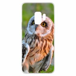 Чохол для Samsung S9 Owl on green field-PrintSalon Чохол для Samsung S9 Owl on green field