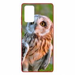 Чохол для Samsung Note 20 Owl on green field - PrintSalon