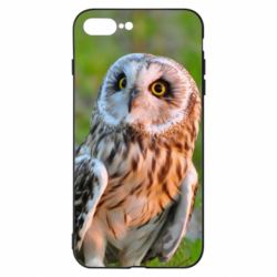 Чохол для iPhone 8 Plus Owl on green field - PrintSalon