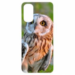 Чохол для Oppo Reno 4Owl on green field-PrintSalon Чохол для Oppo Reno 4Owl on green field