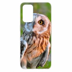 Чохол для Oppo Reno 5 4G Owl on green field-PrintSalon Чохол для Oppo Reno 5 4G Owl on green field