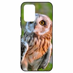 Чохол для Xiaomi Redmi Note 10 Owl on green field - PrintSalon