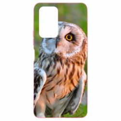 Чехол для Xiaomi Redmi Note 10 Pro Owl on green field-PrintSalon Чехол для Xiaomi Redmi Note 10 Pro Owl on green field