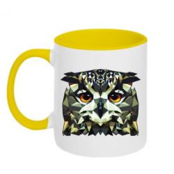 Чашка двухцветная 320ml Owl Vector - PrintSalon