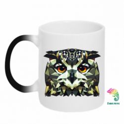 Чашка-хамелеон Owl Vector - PrintSalon