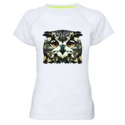 Женская футболка для спорта Owl Vector - PrintSalon