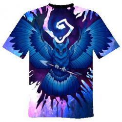 Чоловіча футболка 3D Owl with an arrow in space - PrintSalon