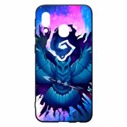 Чехол для Samsung A40 Owl with an arrow in space