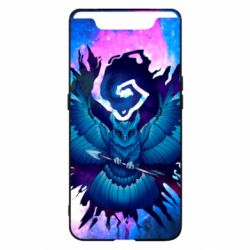 Чохол для Samsung A80 Owl with an arrow in space-PrintSalon Чохол для Samsung A80 Owl with an arrow in space