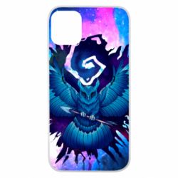 Чехол для iPhone 11 Pro Owl with an arrow in space