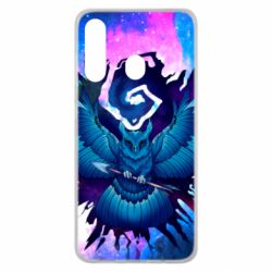 Чохол для Samsung M40 Owl with an arrow in space-PrintSalon Чохол для Samsung M40 Owl with an arrow in space