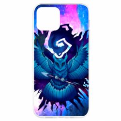 Чехол для iPhone 12 Pro Owl with an arrow in space
