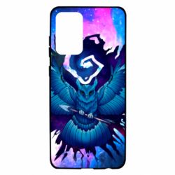 Чехол для Samsung A72 5G Owl with an arrow in space-PrintSalon Чехол для Samsung A72 5G Owl with an arrow in space