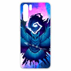 Чехол для Oppo A91/Reno3 Owl with an arrow in space-PrintSalon Чехол для Oppo A91/Reno3 Owl with an arrow in space