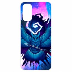 Чохол для Oppo Reno 4Owl with an arrow in space - PrintSalon