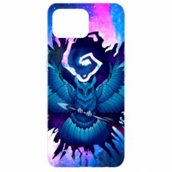 Чохол для Oppo Reno 4 Lite Owl with an arrow in space - PrintSalon