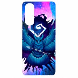 Чохол для Oppo Reno 4 Pro Owl with an arrow in space - PrintSalon
