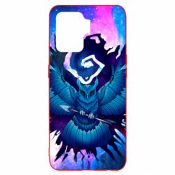 Чохол для Oppo Reno 5 Lite Owl with an arrow in space - PrintSalon