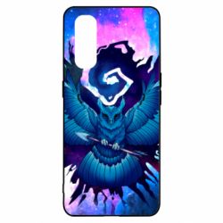 Чехол для Oppo Find X2 Owl with an arrow in space