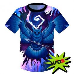 Дитяча 3D футболка Owl with an arrow in space - PrintSalon